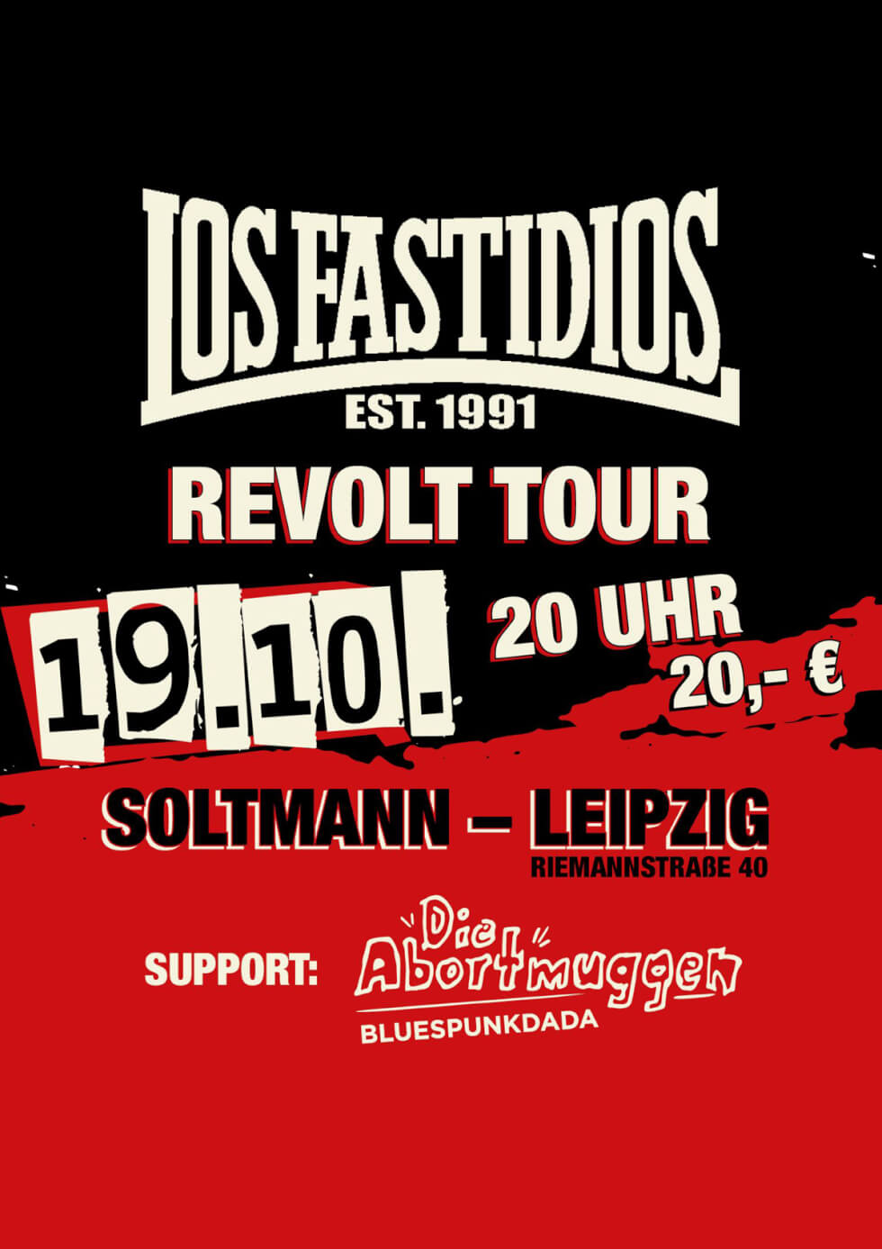 Los Fastidios - Revolt Tour - Leipzig